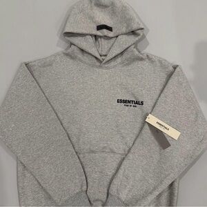 Essentials Fear of God Dark Oatmeal Hoodie | Size XS